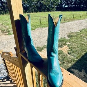 Stylish Teal Cowboy Boots